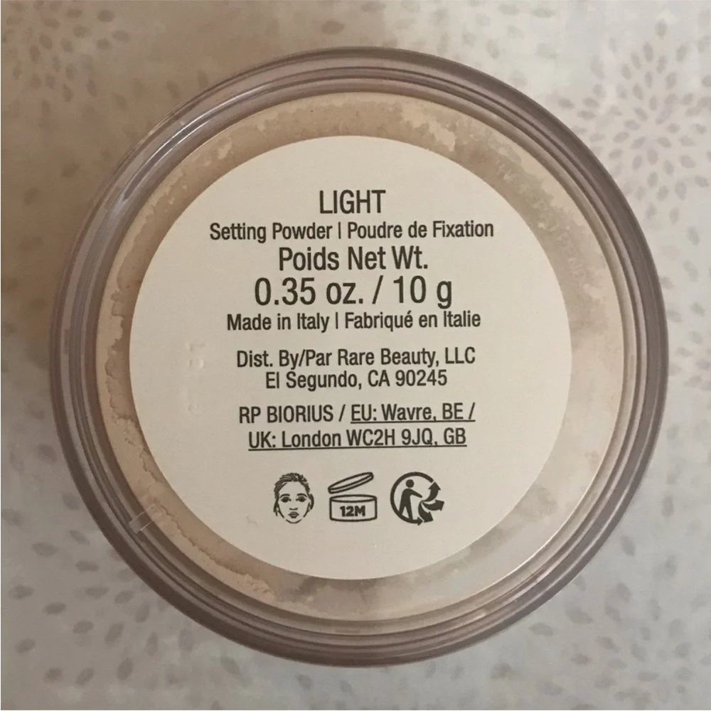 Rare Beauty Always an Optimist Soft Radiance Setting Powder in Light, 10 g